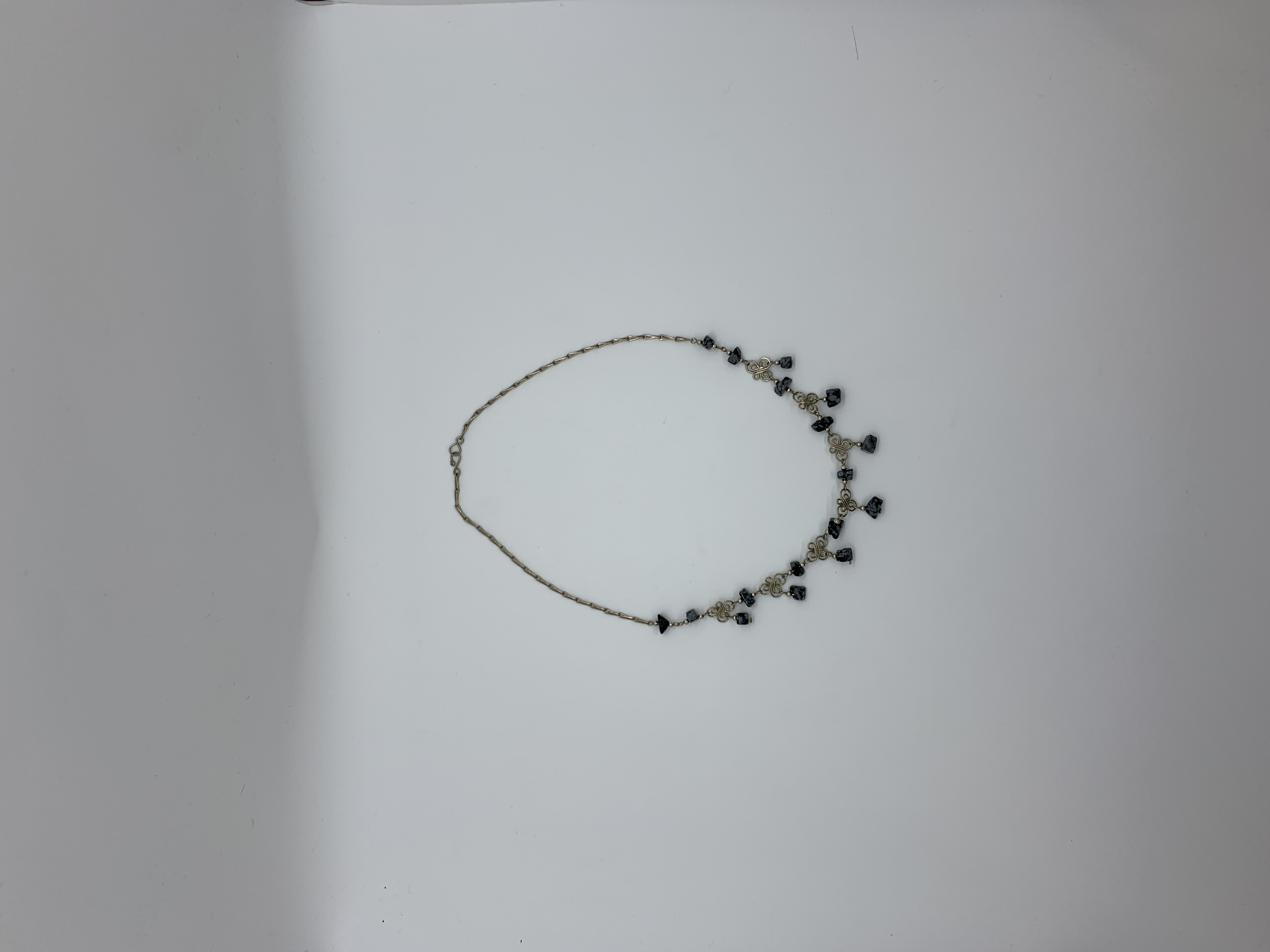 Collier - Pierre Noire Marbrée
