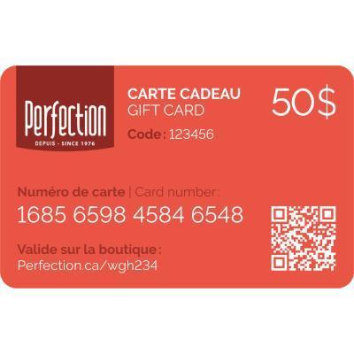 Carte Cadeau 50$